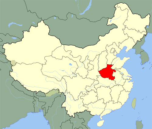 Henan a Kinai Népköztársaság tartománya. kína