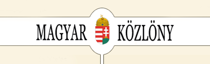 Magyar Közlöny Magyar Közlöny