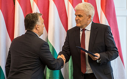 Orbán Viktor Szolnok polgármesterével tárgyalt